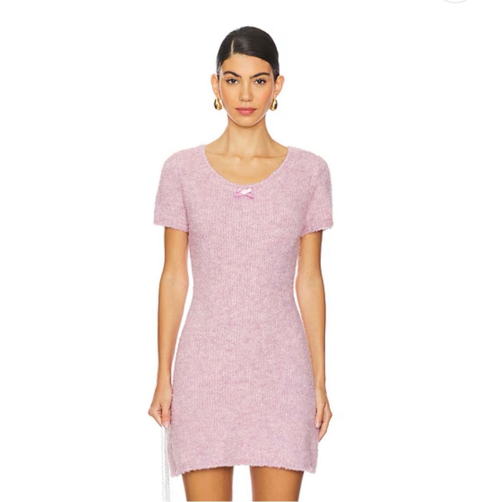 For Love And Lemons Soft Pink Mini Dress